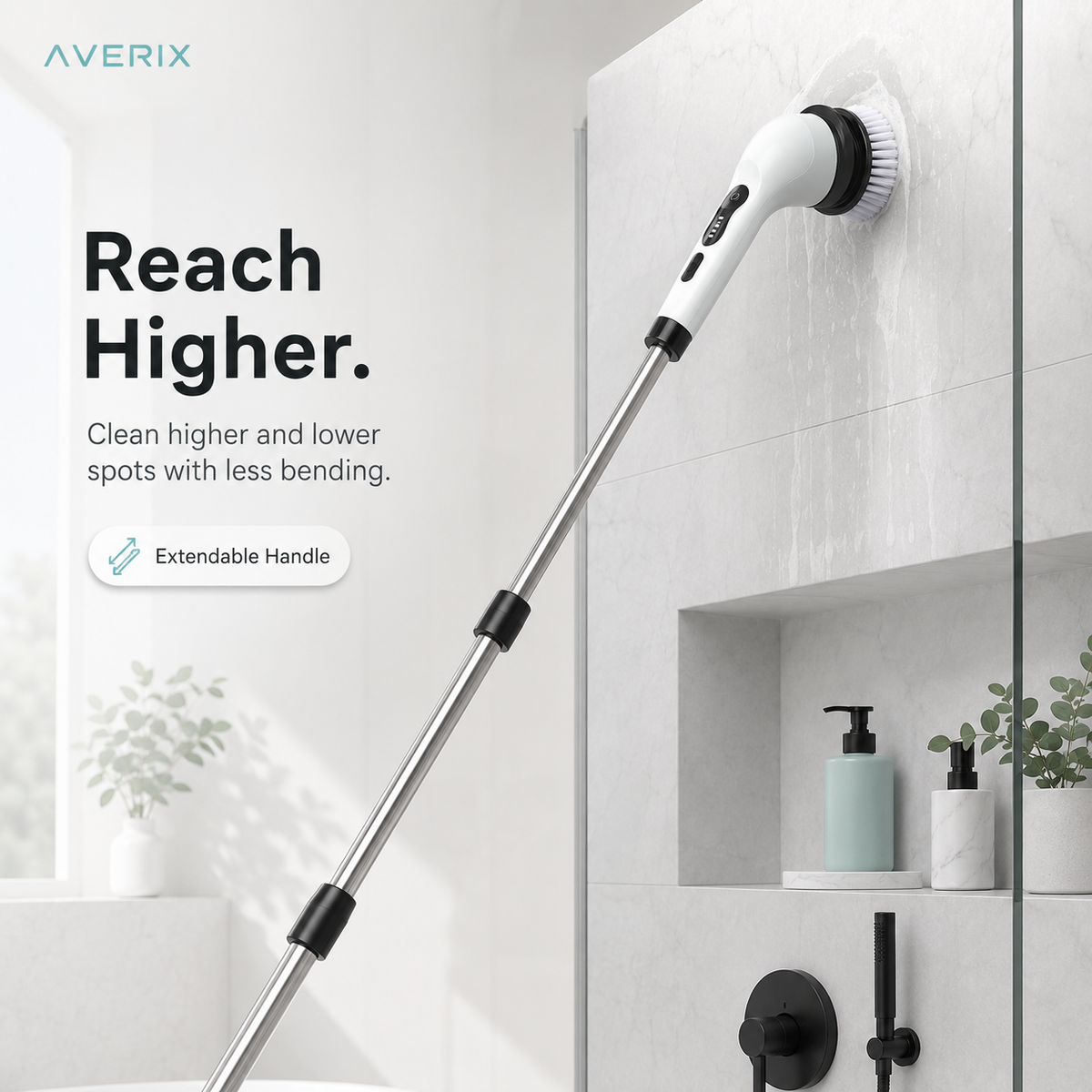 Averix 9-in-1 Electric Spin Scrubber